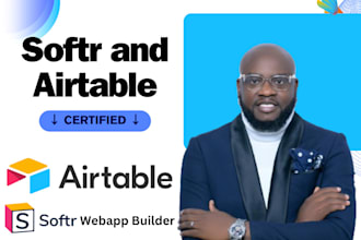 design airtable database, softr database, softr client portal and automation