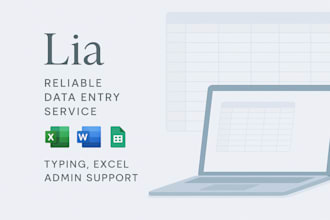 do accurate data entry, typing, and admin support tasks