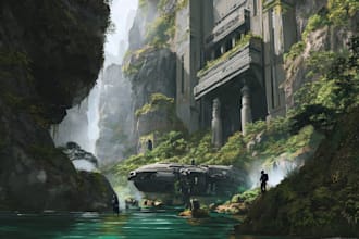 create stunning environment concept art