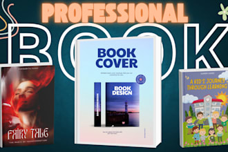 design unique KDP book cover for print and ebook