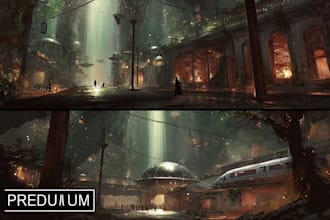 draw awesome environment concept art