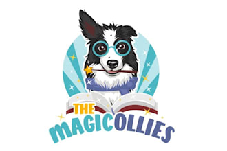 design high resolution logo for stunt performing dogs