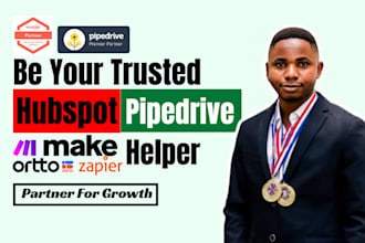 do pipedrive, hubspot crm automation, integration with zapier, ortto, make com