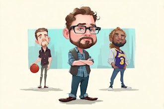create bighead cartoon caricature from your photo