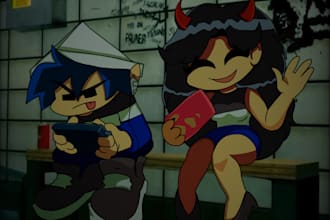 draw a picture of your roblox avatar in cartoon or fnf style