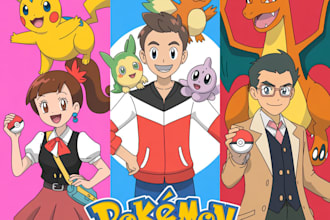 draw you as a pokemon trainer with your pokemon