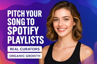 pitch your song to verified spotify playlist curators for organic growth