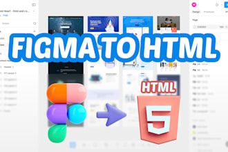 convert your figma design to responsive HTML CSS website