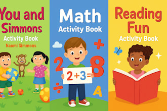 design fun and educational childrens activity book pages