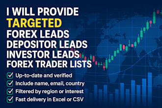 provide targeted forex leads depositor leads investor leads forex trader lists