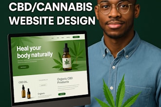 design responsive cannabis website, cbd store, cannabis store marijuana store