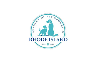 design pet grooming school logo