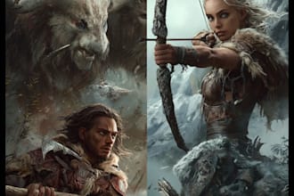 draw your character concept art according to your fantasy