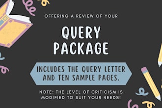 review your query package and sample pages