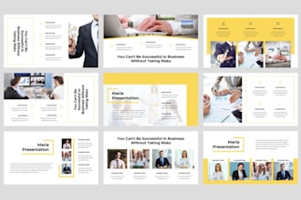 do business powerpoint design, investor pitch deck, google slide presentation