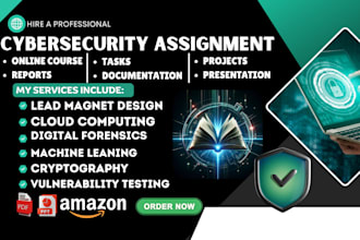 do a cybersecurity powerpoint, vulnerability, assignment, project, and report