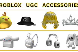 3d roblox ugc accessories roblox wearable custom roblox clothing items hat bag