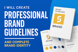 create professional brand guidelines and complete brand identity