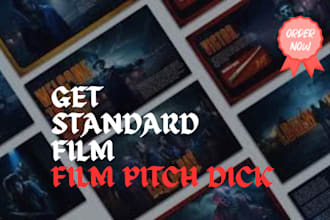 design film pitch deck, investor, tv show, movie power point presentation