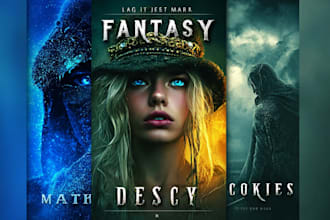 design best selling fantasy book cover for you