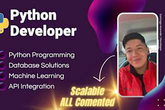 create python scripts, automation tools, and ml tasks