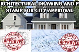 provide architectural design stamped structural plans for city permit approval