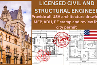 licensed architect, structural engineering pe stamp in oregon ohio dakota
