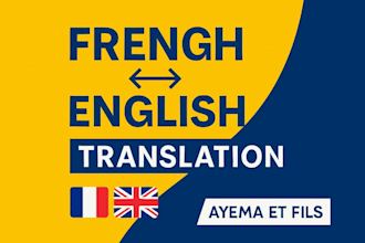 vos textes ou documents parfaitement traduits en anglais ou en francais