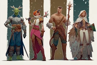 draw your dnd character art
