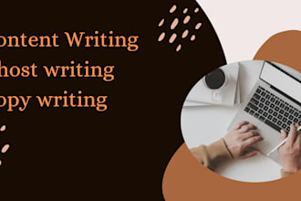 write SEO website content or copy writing ghost writing
