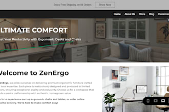 consult business model and create a professional website using google sites