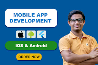 do mobile app development, android app, ios app with flutter app development