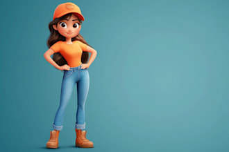 draw a disney style cartoon character