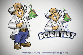 do custom science, lab and tech logo design for modern brands