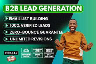 provide b2b lead generation and email list building service