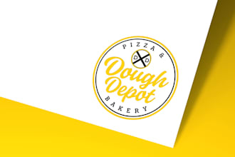 design a modern minimalist logo for your pizza or bakery brand