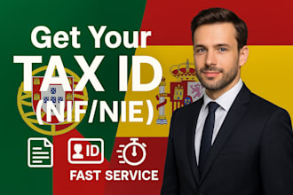 get your portugal or spain tax id nif, nie fast