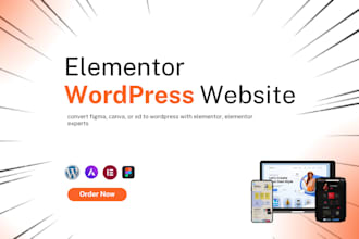 convert figma, canva, or xd to wordpress with elementor, elementor experts