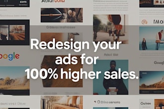 audit and redesign your underperforming adwords or adroll ads