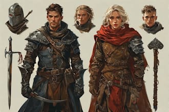 draw rpg fantasy dnd character art