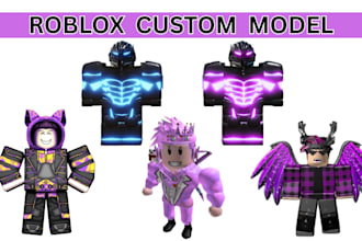 custom roblox avatar 3d roblox model ugc model roblox oc design roblox anime oc