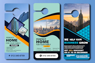 design eye catching door hangers for your business