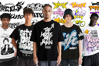 design a y2k style, typeface, futuristic, artsy, edgy,  skate streetwear logo