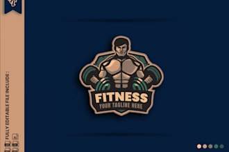do bold and modern fitness logo design for gyms, trainers and brands