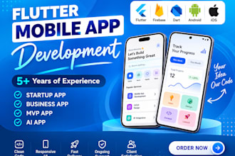 be flutter developer for mobile app, flutter app development