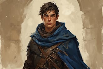 paint dnd game rpg concept character art