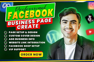 create, setup professional facebook page