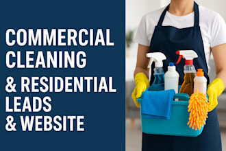 generate commercial cleaning leads residential cleaning website cleaning smm