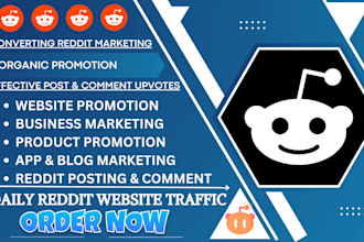 make organic reddit post and comment boost business website saas product ai app