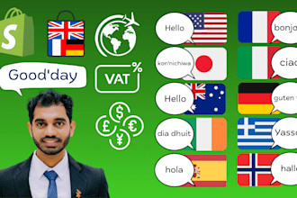 localize your shopify store with translations, shipping and vat setup